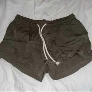 Olive comfy shorts